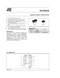 Datasheet HCF4001BEY manufacturer STMicroelectronics